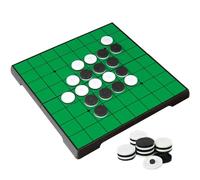 KOKOSUN Reversi Board Game Set, Magnetic Folding Classic Strategy Travel Game for Kids and Adults (Rounded Corner)