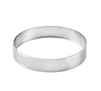 KOKSII 20cm Round Stainless Steel Cake Hole Mousse Cake Tart Ring Pizza Dessert DIY Decor Mould Kitchen Baking Tool