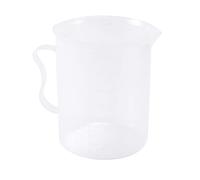 KOKSII Measuring Jug 250mL Graduated Beaker Clear White Plastic Cup