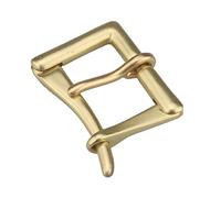 KOKUNGKUAN Single Prong Solid Brass Belt Buckle Square Center Bar Buckles, Firemen, firemen