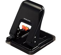 Kokuyo 2-Hole Punch, Heavy-Duty 37 Sheet Capacity, Perfect Size for A4/B5/A5 Papers with Adjustable Paper Guide & Position Markers, Black, Japan Import (PN-G37D)