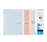 KOKUYO 3 Pack Notebook Binders, Campus A5 Refillable Notebook Up to 100 Sheets Capacity, 60 Sheets in 8mm Ruled Loose Leaf Paper, Light Color Set