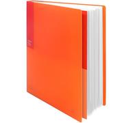 Kokuyo 40-Pocket Binder with Plastic Sleeves (Orange), A4 Art Portfolio Folder with Clear Sheet Protectors. 80 Pages of Presentation Display Book. Japan Import (CTRA-C40YR)