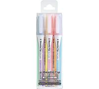 KOKUYO Beetle Tip Dual Color Highlighter, Fluorescent Markers, Soft Colors Set, Japan Import (PM-L313-3S)
