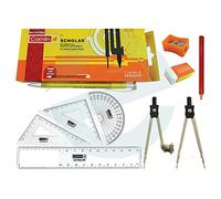 KOKUYO CAMLIN - 10Pcs Scholar Maths Instruments Geometry Box With Free Mechanical Pencil