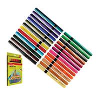 KOKUYO CAMLIN 24 Shades Water Colour Brush Flex Tip Pens Draw Sketch Calligraphy
