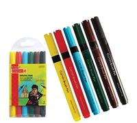 KOKUYO CAMLIN 6 Shades Water Colour Brush Flex Tip Pens Draw Sketch Calligraphy