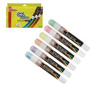 KOKUYO CAMLIN 6 x Gel Twist Wax Crayons NEON Rich Super Smooth Colours For Silky Effect