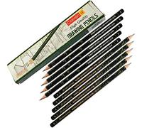 KOKUYO CAMLIN B Graded Drawing Pencils Finest Crystalline Graphite Lead Sketch Tone Draw Write Drawing Pack (10 x B Grade Pencils + 1 x PATEL Black Ball Pen)