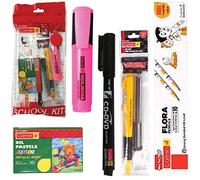KOKUYO CAMLIN Mechanical Pencils Eraser Sharpener Highlighter 17 Pcs Pencils Set All In One Artists