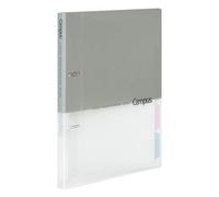 Kokuyo Campus 2-Ring Loose Leaf Binder, B5, 2 Holes, Up to 100 Sheets, Gray, Japan Import (RU-PP358M)