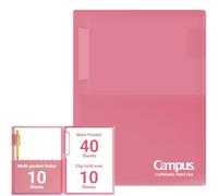 Kokuyo Campus Clipboard Print File, Clip Folder, File Folder, A4, Pink, Japan Import (FU-CEH755P)