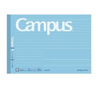 KOKUYO Campus Composition Notebook, Half Size Junior Composition Book, B 6mm Dotted Rule, 30 Sheets, Blue, Educational and Learning Activities for Kids