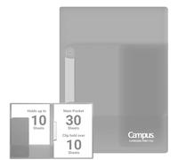 Kokuyo Campus FU-CE755M Document Folder A4 Grey Japan Import