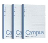 Kokuyo Campus notebook A4 B ruffled three books pack Roh -203BX3 | 30 Sheets Narrow Line Spacing Journal Notebook for School Supplies Work Study Note Taking, 11.7" x 8.3" Pink Notebooks
