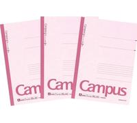 Kokuyo Campus notebook A4 size three books pack A ruffled Bruno -203AX3 by "Kokuyo Co., Ltd."