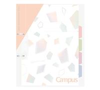 Kokuyo Campus Print Easy to Peel 2 Hole Loose Leaf Binder A4 Limited Mineral Color Apricot Pink Le-PP158-L4P