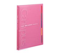 Kokuyo Campus RU-P173NP A4 5-Tab Folder with 30 Holes - Up to 65 Sheets - Pink - Imported from Japan