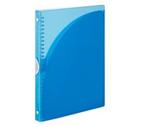 Kokuyo Campus Slide Binder, Adapt Slim, Double Pockets, B5, 26 Holes, Up to 65 Sheets, Light Blue, Japan Import (RU-AP711LB)