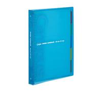 Kokuyo Campus Slide Binder with 5 Tab Dividers, Middle Type, B5, 26 Holes, Up to 100 Sheets, Blue, Japan Import (RU-P333NB)