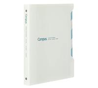 Kokuyo Campus Slide Binder with 5 Tab Dividers, Middle Type, B5, 26 Holes, Up to 100 Sheets, White, Japan Import (RU-P337W)