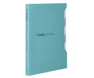 Kokuyo Campus Slide Binder with 5 Tab Dividers, Slim Type, B5, 26 Holes, Up to 65 Sheets, Light Blue, Japan Import (RU-P737LB)