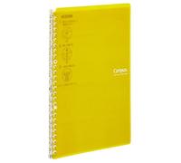 Kokuyo Campus Smart Ring Binder B5-S Yellow | Campus Refillable Notebook 26 Holes with 10 Extra Loose-Leaf Paper in 6mm Dot Ruled Japanese Slim Binder for Work & Study