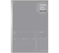 KOKUYO Campus Study Planner Notebook, Daily Ruled, Semi-B5, Gray, for 63 Days, Japan Import (NO-Y80MD-M)