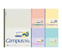 KOKUYO Composition Notebooks, 5 Pack Campus Semi-B5 Comp Book with Dot A 7mm Ruled, 30 Sheets, School Lined Notebook 50th Anniversary Edition, Journal Notebook for Women Work Study Note Taking