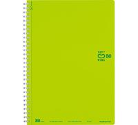 Kokuyo D Shaped Soft Ring Notebook (B5 80 Sheets, Light Green)