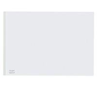 Kokuyo Fu-768NW Rail Clear Holder, A3 Horizontal, Holds 20 Sheets, White, Set of 10