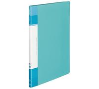 Kokuyo Glassele Clear Book, Fixed Type, Back Pocket Type, A4, 20 Pockets, Light Blue, La GLB20LB (x10)