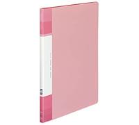 Kokuyo Glassele Clear Book, Fixed Type, Back Pocket Type, A4, 20 Pockets, Light Pink, La-GLB20LP (x10)