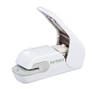 Kokuyo Harinacs Press Staple-free Stapler; With this Item, You Can Staple Pieces of Paper Without Making Any Holes on Paper(White)