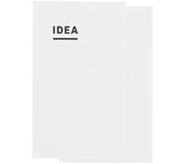 Kokuyo JIBUN_TECHO IDEA Notebook, A5 Slim Size(8.3" x 4.9"), 3mm Grid Ruled, 40 Sheets, Thin Paper, Pack of 2, Japan Import (NI-JCA3)
