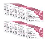 Kokuyo Kuke-3005NX20 Card Case, Clear Case, Hard Type, B5, Set of 20