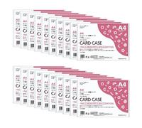 Kokuyo Kuke-3014NX20 Card Case, Clear Case, Hard Type, A4, Set of 20