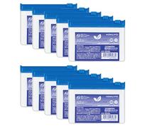 Kokuyo Kuke-6318BX10 Clear Case, Made of Recycled Olefin, A8, Blue, Set of 10