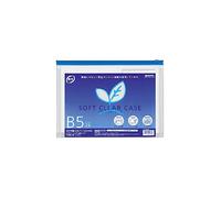 Kokuyo Kuke-6325B Soft Clear Case with Gusset, Recycled Olefin Type, B5, Blue (x5)