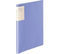 Kokuyo La-5001V Clear Book Carryall, Fixed Back Pocket, A4, Vertical, 20 Pockets, Purple, Set of 5