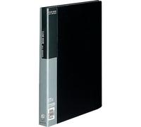 Kokuyo La-B40D Clear Book, Fixed Type, A4 Vertical, 40 Pockets, Black, Set of 3