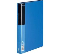 Kokuyo La-B60B Clear Book, Fixed Type, A4 Vertical, 60 Pockets, Blue, Set of 3