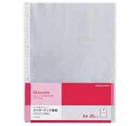 Kokuyo La-GL880 Clear Book Replacement Paper for Glassele, A4, 20 Sheets, Set of 10