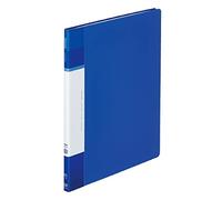 Kokuyo La GLB21B Glassele Clear Book, Fixed Type, Back Pocket Type, B5 Vertical, 20 Pockets, Blue