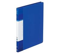Kokuyo La-GLB22B Clear Book, Fixed Type, Back Pocket Type, A5 Vertical, 20 Pockets, Blue, Set of 10