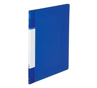 Kokuyo La-GLB24B Clear Book, Fixed Type, Back Pocket Type, B4 Vertical, 20 Pockets, Blue, Set of 5