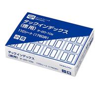 Kokuyo Label Tuck Index economical Small 16 Pieces × 110 Sheet Blue Data -20-10B