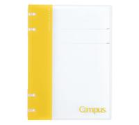 Kokuyo Loose Leaf Binder A5 Campus Notebook-like Binder 2x2 Ring Yellow Le-NP134Y