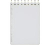 Kokuyo ME-SV578WT-T Soft Ring Memo, Clear, Grid Dot Ruled, A7, 80 Sheets, Transparent, Set of 10