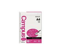 Kokuyo NO-818AN Campus Loose Leaf, Smooth Writing, A4, 30 Holes, 0.3 inch (7 mm) Margin Ruled, 50 Sheets, x10